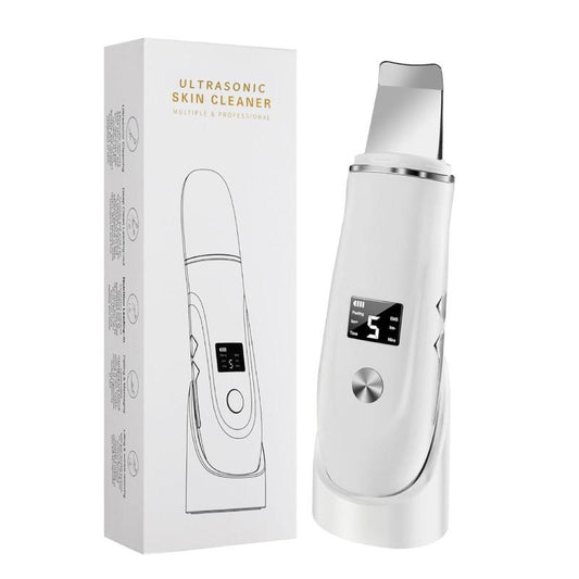 Ultrasonic Skin Scrubber, Rechargeable Scrubber with LCD Display, Facial Skin Care Tool for Deep Cleansing, Personal Care Appliances