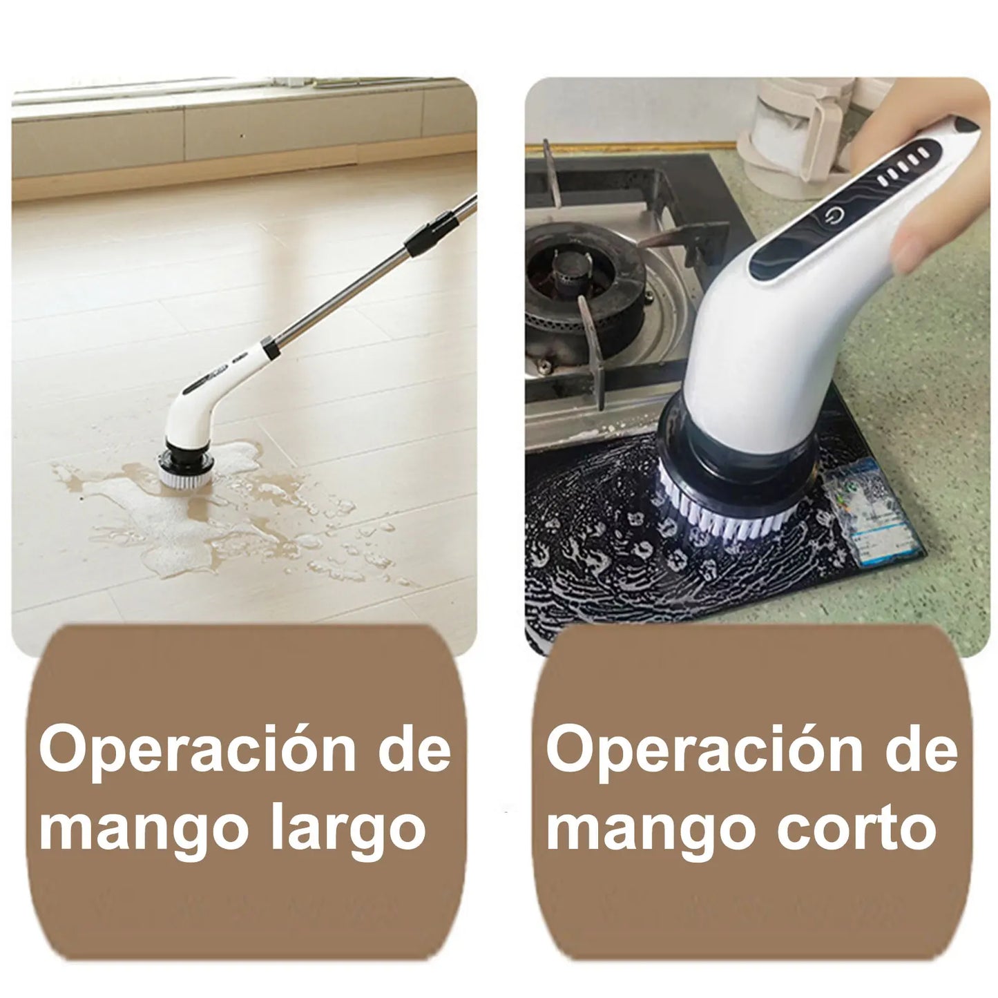 9 in 1 Electric Cleaning Brush, Multi-Functional Wireless Rotating Cleaning Brush